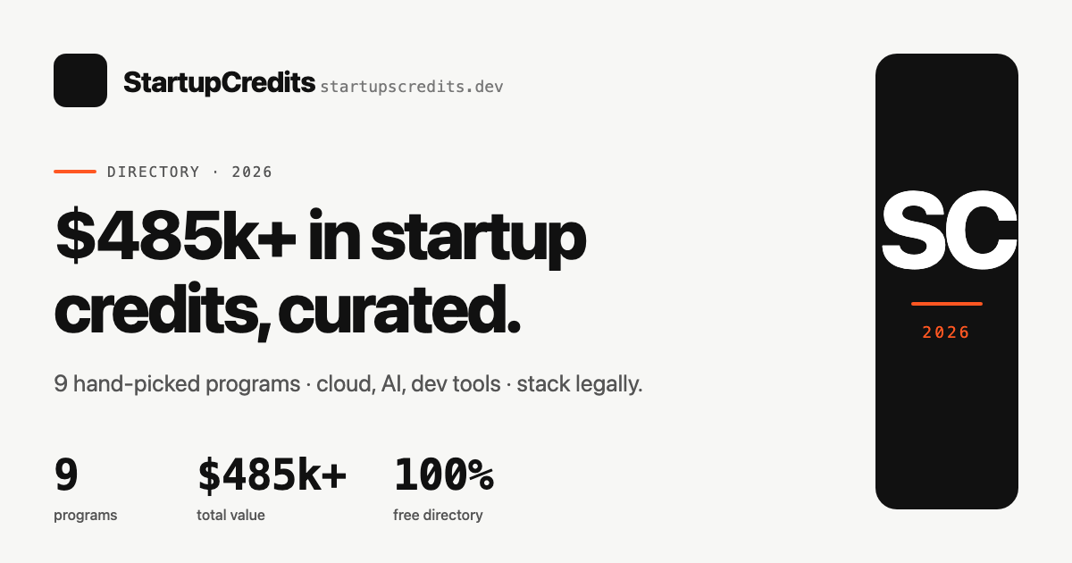 What Are Startup Credits? Definition & Examples (2026)